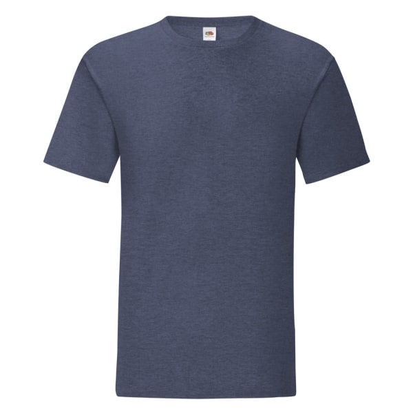 Fruit Of The Loom Herr Iconic T-Shirt L Heather Navy Heather Navy L