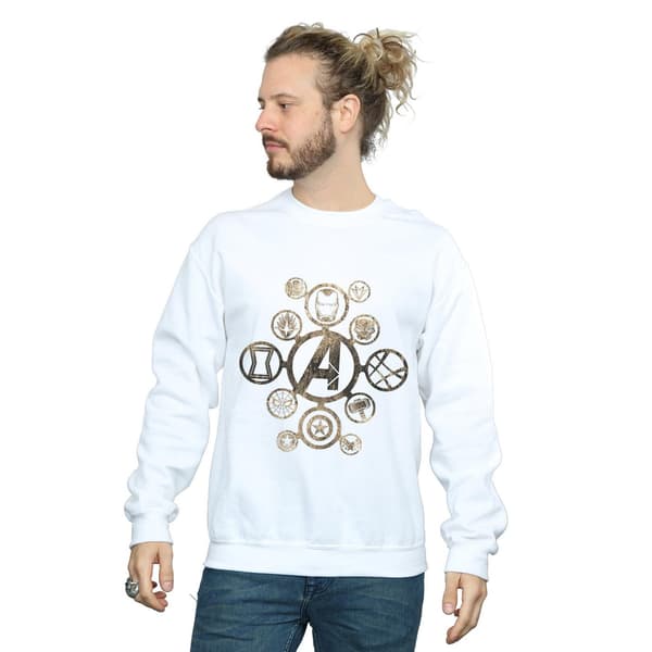 Marvel Herr Avengers Infinity War Ikoner Sweatshirt L Vit White L