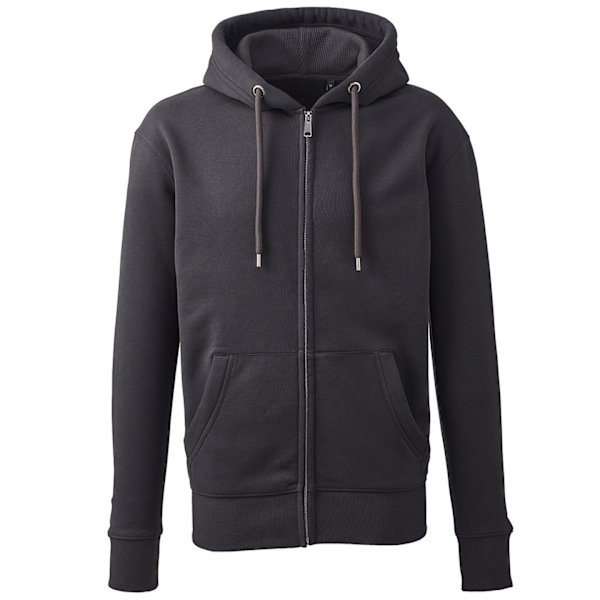 Anthem Mens Organic Full Zip Hoodie S Charcoal Charcoal S