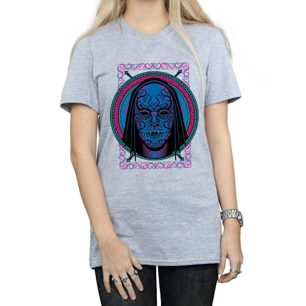 Harry Potter Dam/Kvinnor Neon Dödsätare Mask Bomull Pojkvän Sports Grey S
