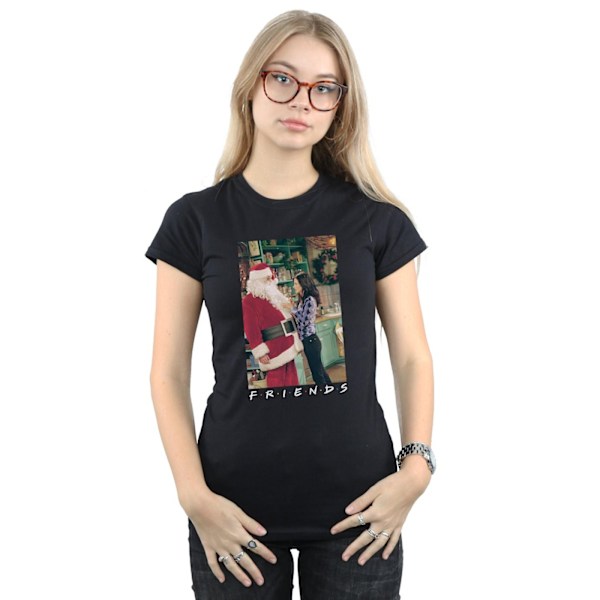 Friends Dam/Damer Chandler Claus Bomull T-shirt S Svart Black S