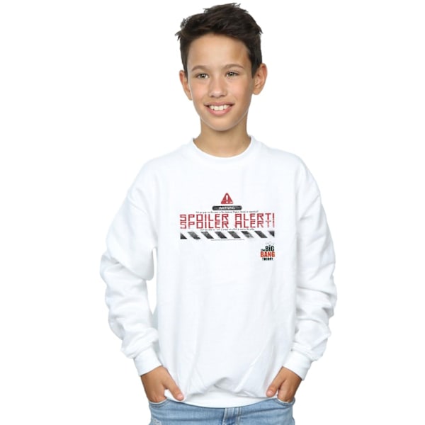 The Big Bang Theory Boys Spoiler Alert Sweatshirt 9-11 år Vit White 9-11 Years