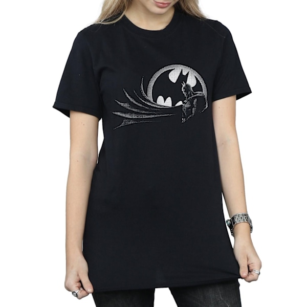 DC Comics Dam/Kvinnor Batman Spot Bomull Boyfriend T-Shirt L Black L