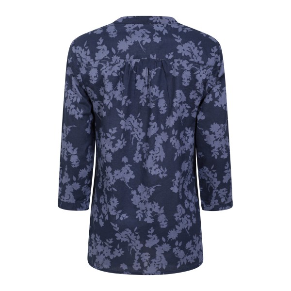 Mountain Warehouse Petra Floral 3/4-ärmsskjorta för damer Navy 12 UK