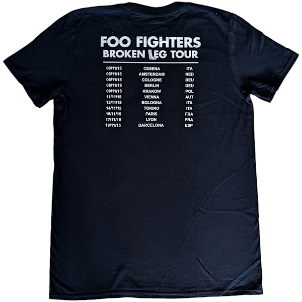 Foo Fighters Unisex Adult Break A Leg T-Shirt S Svart Black S