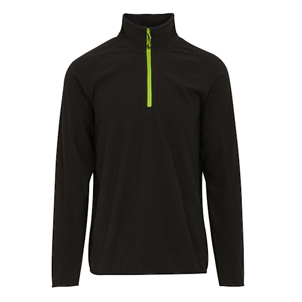 Regatta Professional Herr Half Zip Fleece Topp XXL Svart/Lime Gr Black/Lime Green XXL