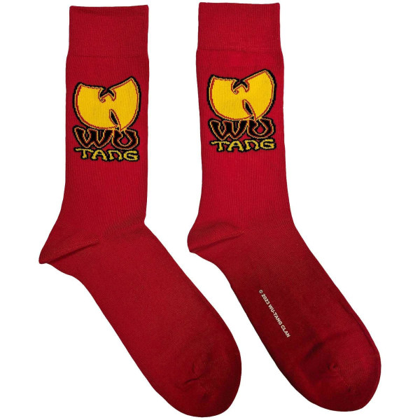 Wu-Tang Clan Unisex Adult Logo Socks 7 UK-11 UK Red Red 7 UK-11 UK