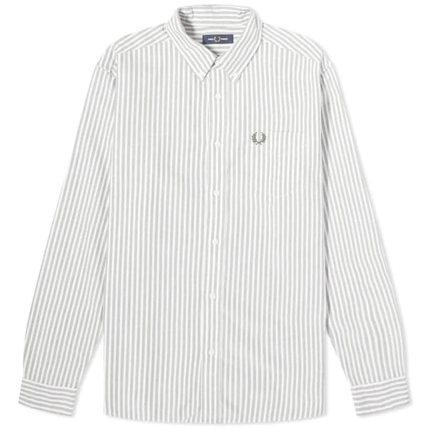 Fred Perry Herr Pikétröja med dubbelrandig krage S Vit White S