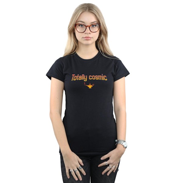 Disney Dam/Kvinnor Aladdin Totally Cosmic Bomull T-shirt S Bl Black S