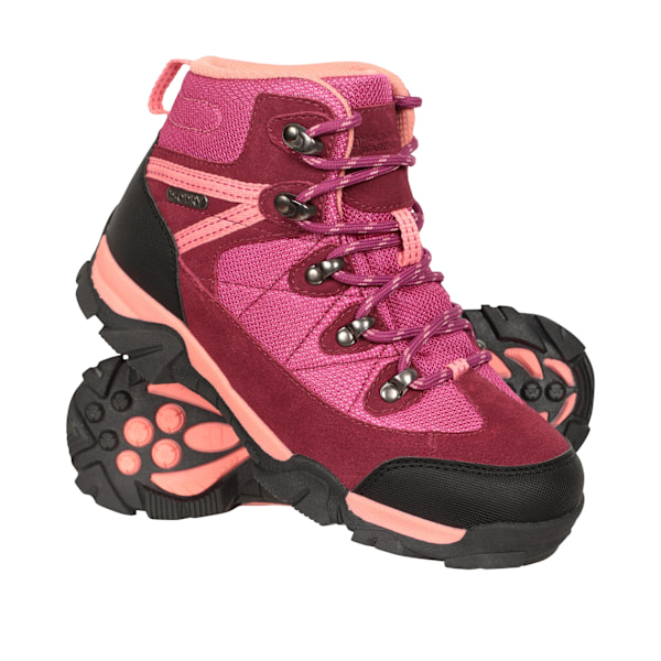 Mountain Warehouse Barn/Barn Trail Suede Vandringsskor 13 Pink 13 UK Child