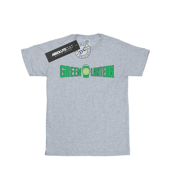 DC Comics Boys Green Lantern Text Logo T-Shirt 5-6 år Sport Sports Grey 5-6 Years