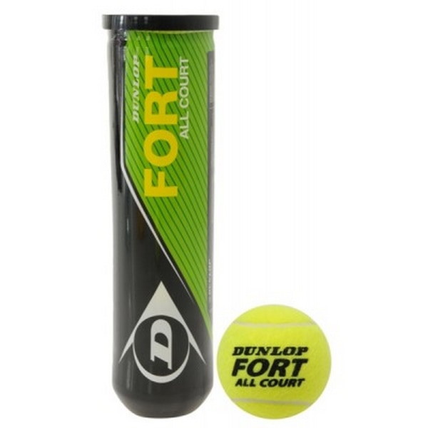 Dunlop Fort All Court tennisbollar (paket med 12) One Size Fluore Fluorescent Yellow One Size
