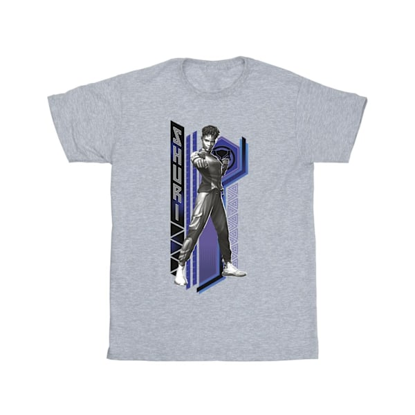 Marvel Girls Black Panther Wakanda Forever Shuri Pose Bomull T-shirt Sports Grey 5-6 Years