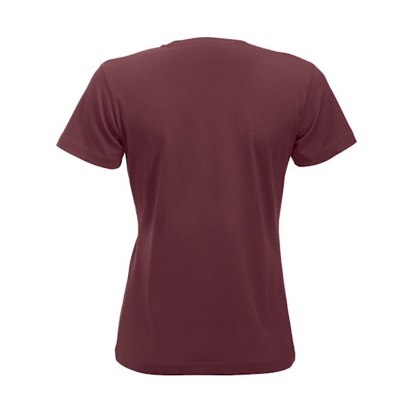 Clique Dam/Kvinnor Nya Klassiska T-Shirt L Bourgogne Burgundy L