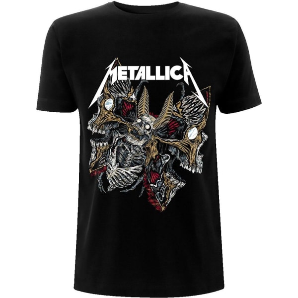 Metallica Unisex Vuxen Skull Moth T-shirt XXL Svart Black XXL