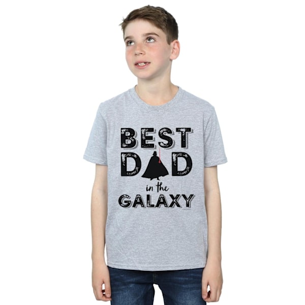 Star Wars Boys Bästa Pappa I Galaxen T-Shirt 12-13 År Sport Sports Grey 12-13 Years