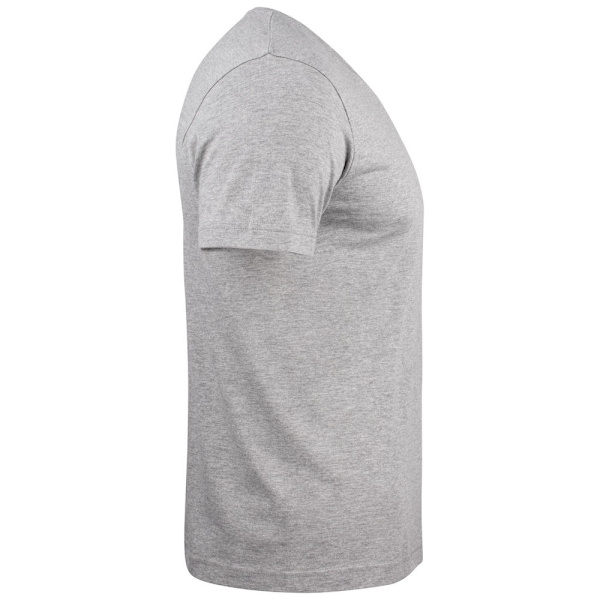 Clique Unisex Adult Melange V-halsad T-shirt XXL Grå Melange Grey Melange XXL