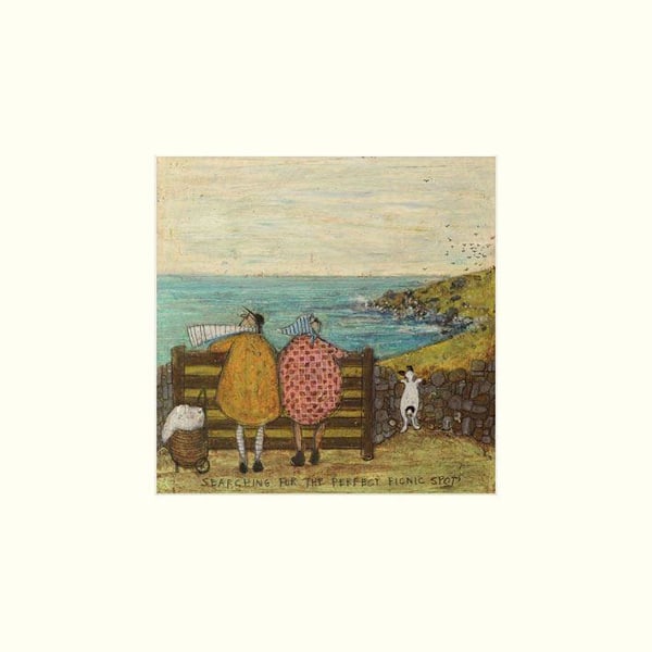 Sam Toft Söker Efter Den Perfekta Picknickplatsen Tryck 30cm x 30c Multicoloured 30cm x 30cm