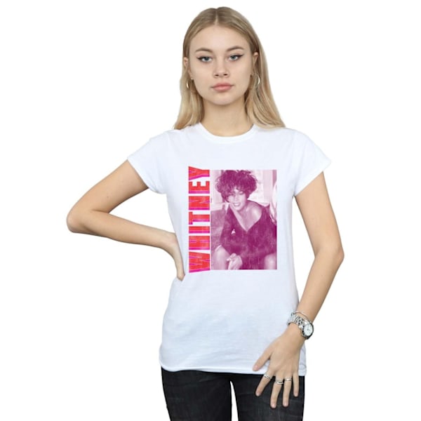 Whitney Houston Dam/Kvinnor Whitney Pose Bomull T-shirt M Vit White M