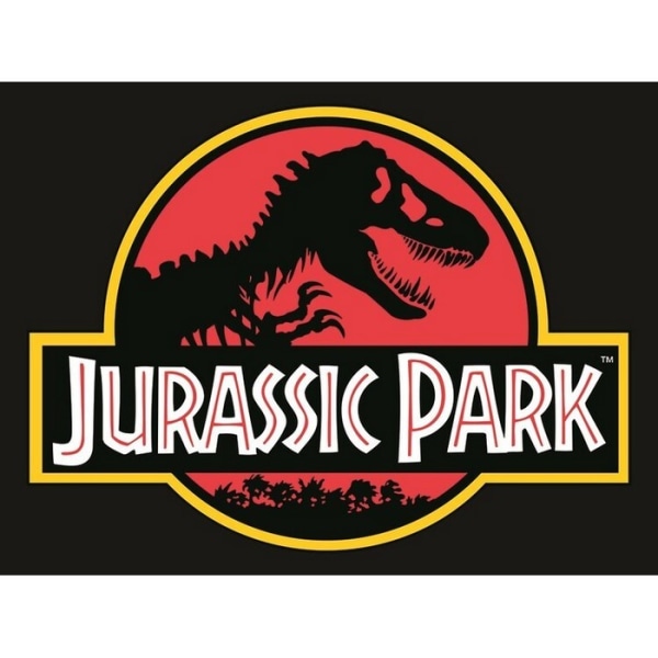 Jurassic Park Classic Logo Print 30cm x 40cm Svart/Röd/Gul Black/Red/Yellow 30cm x 40cm