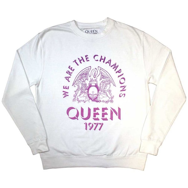 Queen Unisex Adult Champions 1977 Sweatshirt XXL Vit White XXL