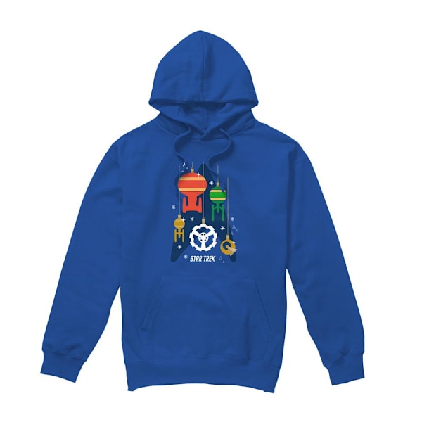 Star Trek Herr Rymdskepp Julgranskula Jultröja med Huvtröja S Kungsblå Royal Blue S