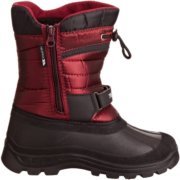 Trespass Youths Unisex Kukun Pull On Winter Snow Boots 5 Youth Red 5 Youth UK