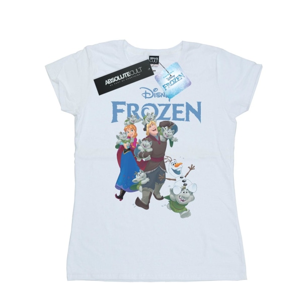 Disney Dam/Dam Frozen Happy Trolls T-shirt i bomull L Vit White L