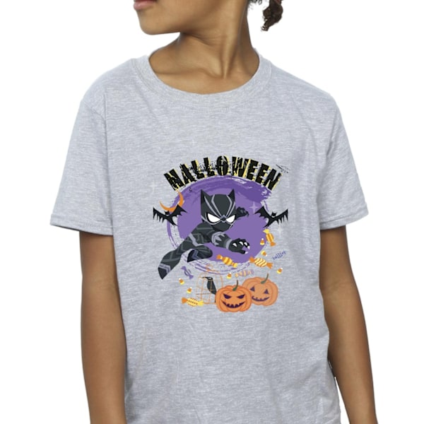 Marvel Girls Black Panther Halloween Bomull T-shirt 12-13 år Sports Grey 12-13 Years