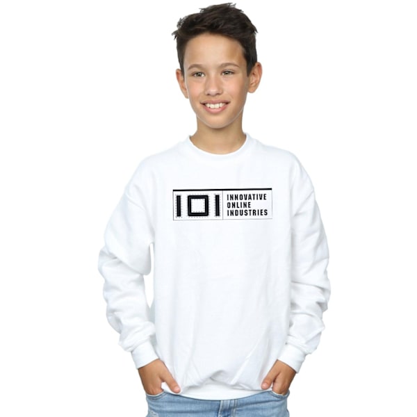 Ready Player One Boys IOI Logo Sweatshirt 7-8 år Vit White 7-8 Years