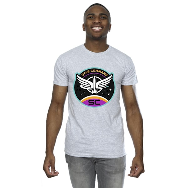 Disney Lightyear Star Command Circle T-shirt XL Sports Grey för män Sports Grey XL