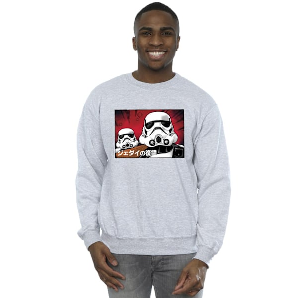 Star Wars Stormtrooper japansk sweatshirt XXL Sports Grey för män Sports Grey XXL