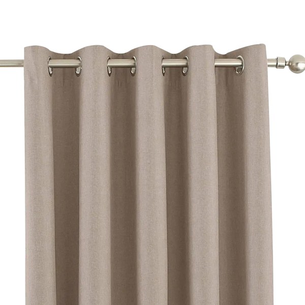 Riva Home Eclipse Blackout Eyelet Gardiner 66 x 54in (168 x 137 Natural 66 x 54in (168 x 137cm)