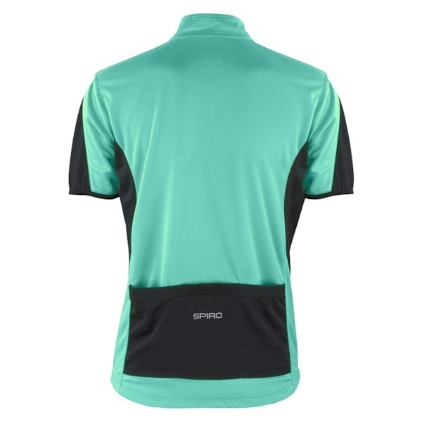 Spiro Damcykelkläder / Cykling 1/4 Dragkedja Cool-Dry Performance Fl Aqua / Black XS