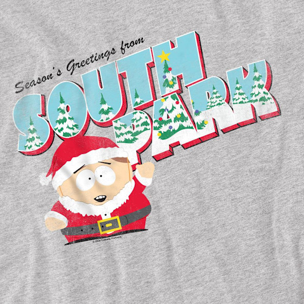 South Park Herr Eric Cartman Jul T-Shirt 5XL Sport Heathe Sport Heather 5XL