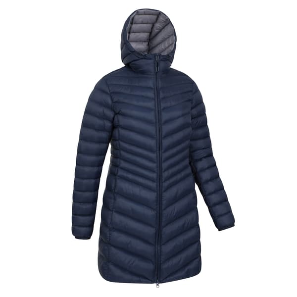 Mountain Warehouse Dam/Dam Florence Lång Vadderad Jacka 6 Navy 6 UK