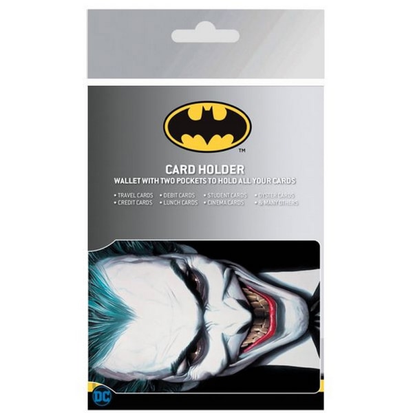 DC Comics Unisex Vuxna Joker Ross Korthållare One Size Svart/W Black/White/Blue One Size