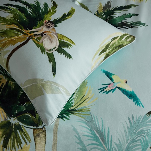 Paoletti Forsteriana Palm Tree Påslakan Set Dubbel Multifärgad Multicoloured Double
