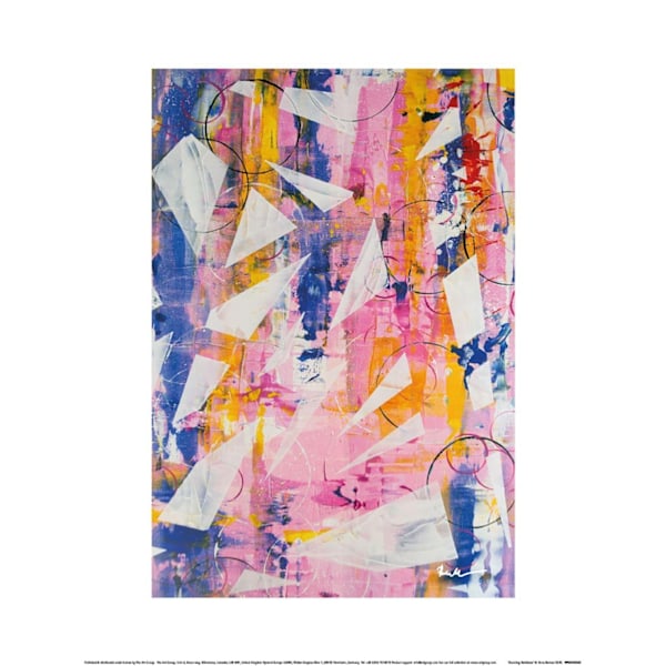 Anna Bernad Dansande Regnbåge Tryck 40cm x 30cm Flerfärgad Multicoloured 40cm x 30cm