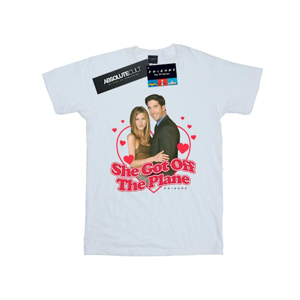 Friends Dam/Damer Hon Steg Av Planet Bomull Pojkvän T- White XL