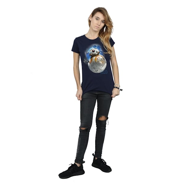 Star Wars: The Last Jedi Dam/Damer BB-8 Borstad Bomull T-shirt Navy Blue XXL