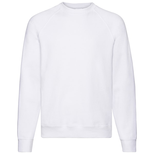 Fruit Of The Loom Classic 80/20 Raglan Sweatshirt L Vit White L