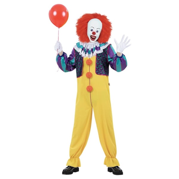 Det (1990) Herr Pennywise Kostymklänning Set M Gul Yellow M