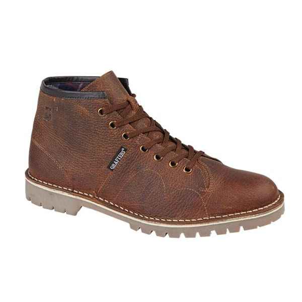 Grafters Unisex Adult Heritage Waxy Leather Monkey Boots 9 UK B Brown 9 UK