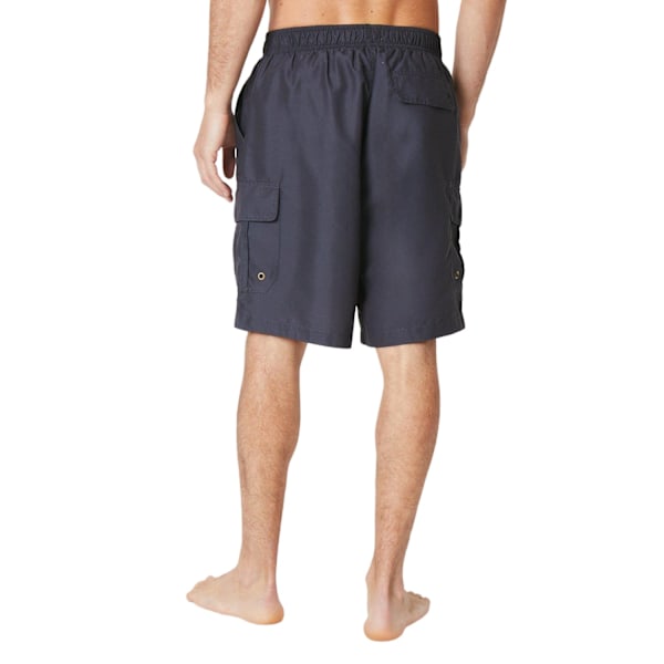 Maine herr Quick Dry Cargo Pocket badshorts L mörkgrå Dark Grey L