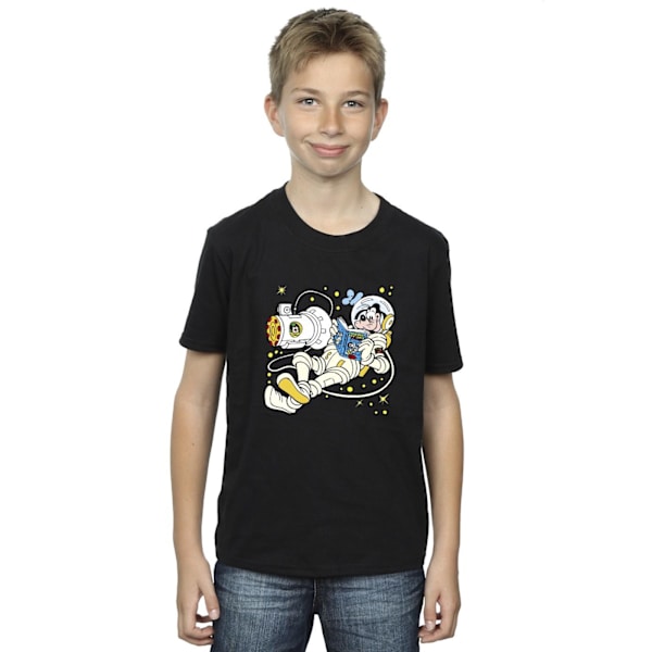 Disney Goofy läser i rymden T-shirt för pojkar 9-11 år Svart Black 9-11 Years