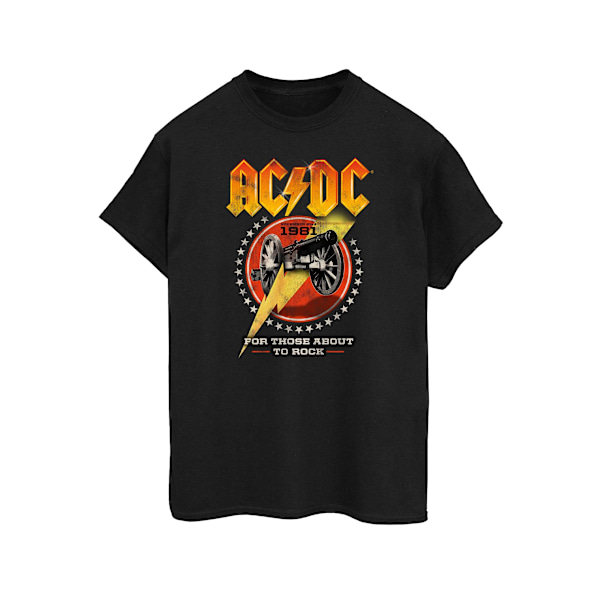 AC/DC Herr For Those About To Rock 1981 Bomulls T-Shirt 4XL Svart Black 4XL