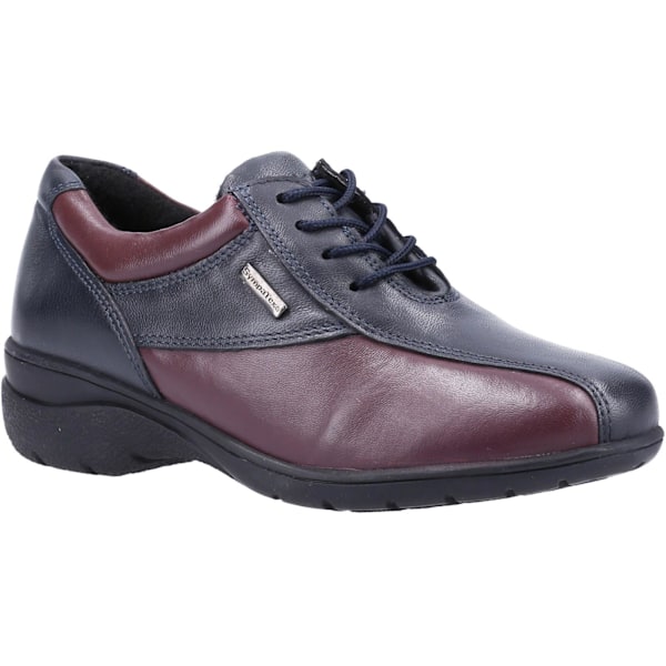 Cotswold Dam/Dam Salford 2 Läder Oxford Skor 4 UK Marinblå Navy/Bordeaux Red 4 UK