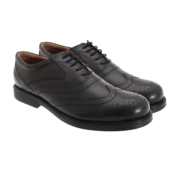 Scimitar Herr Wing Cap Brogue Oxford Skor 10 UK Svart Black 10 UK