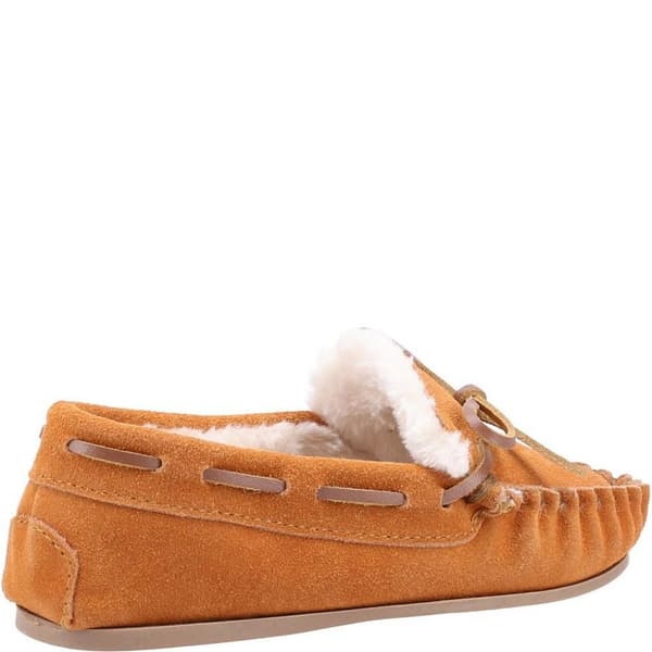 Hush Puppies Barn/Barn Addison Mockaskor i mocka 1 UK Tan Tan 1 UK